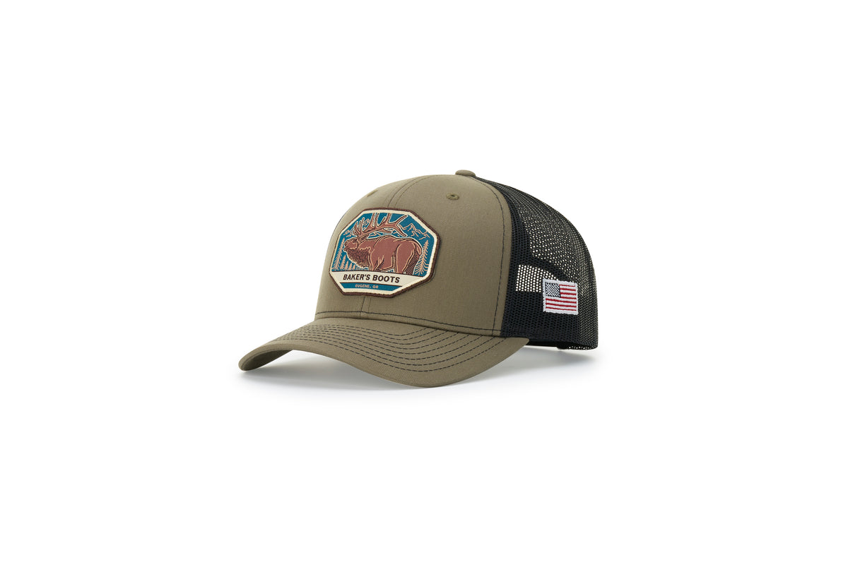 Elk Hat - 112 Trucker - Baker's Boots and Clothing