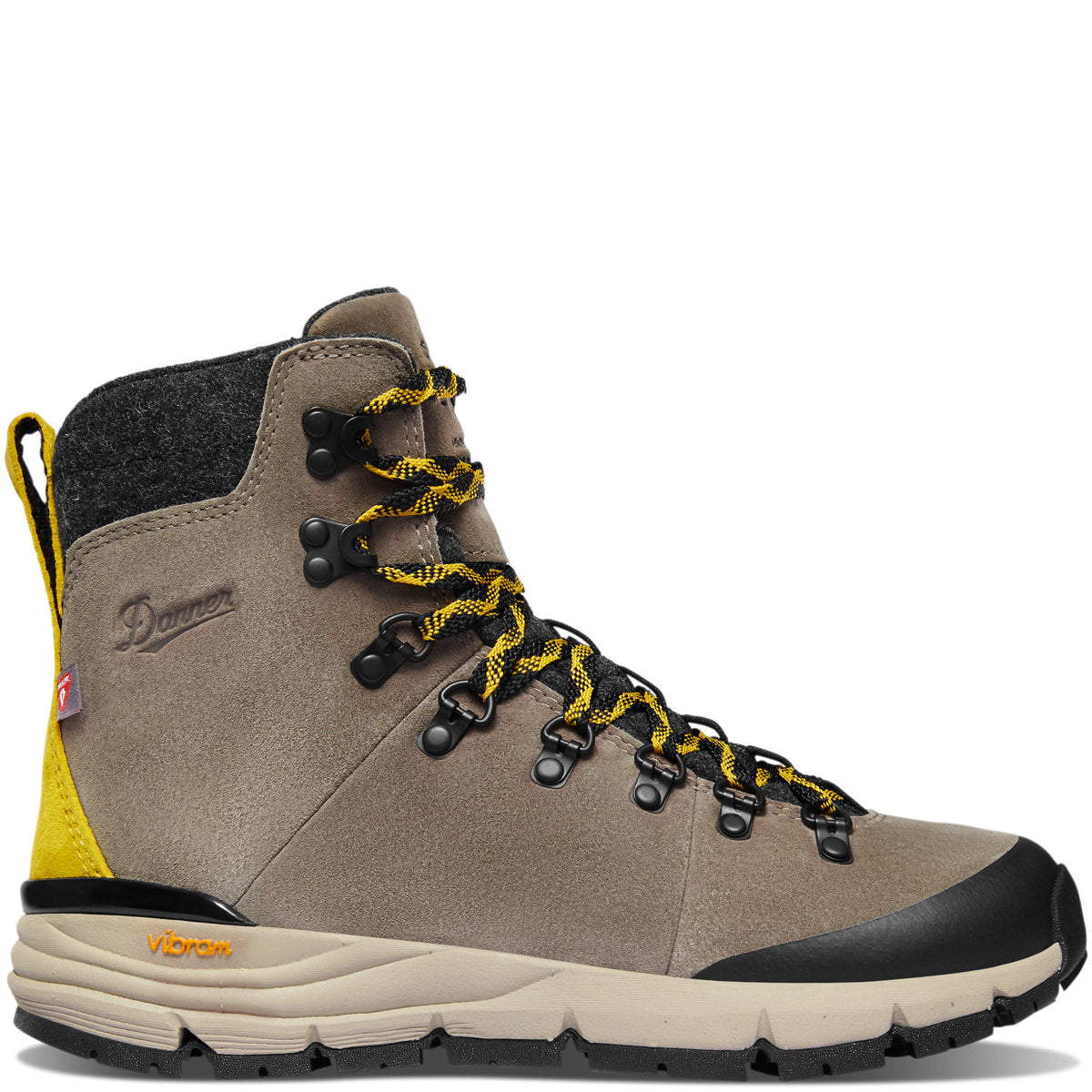 Women's Arctic 600 Side-Zip 7" Driftwood/Yellow 200G - Baker's Boots and Clothing