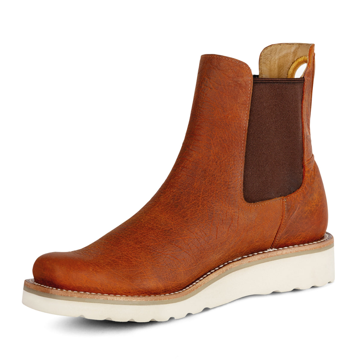Orange Distressed Bison Swedge - M2205 - Baker's Boots and Clothing