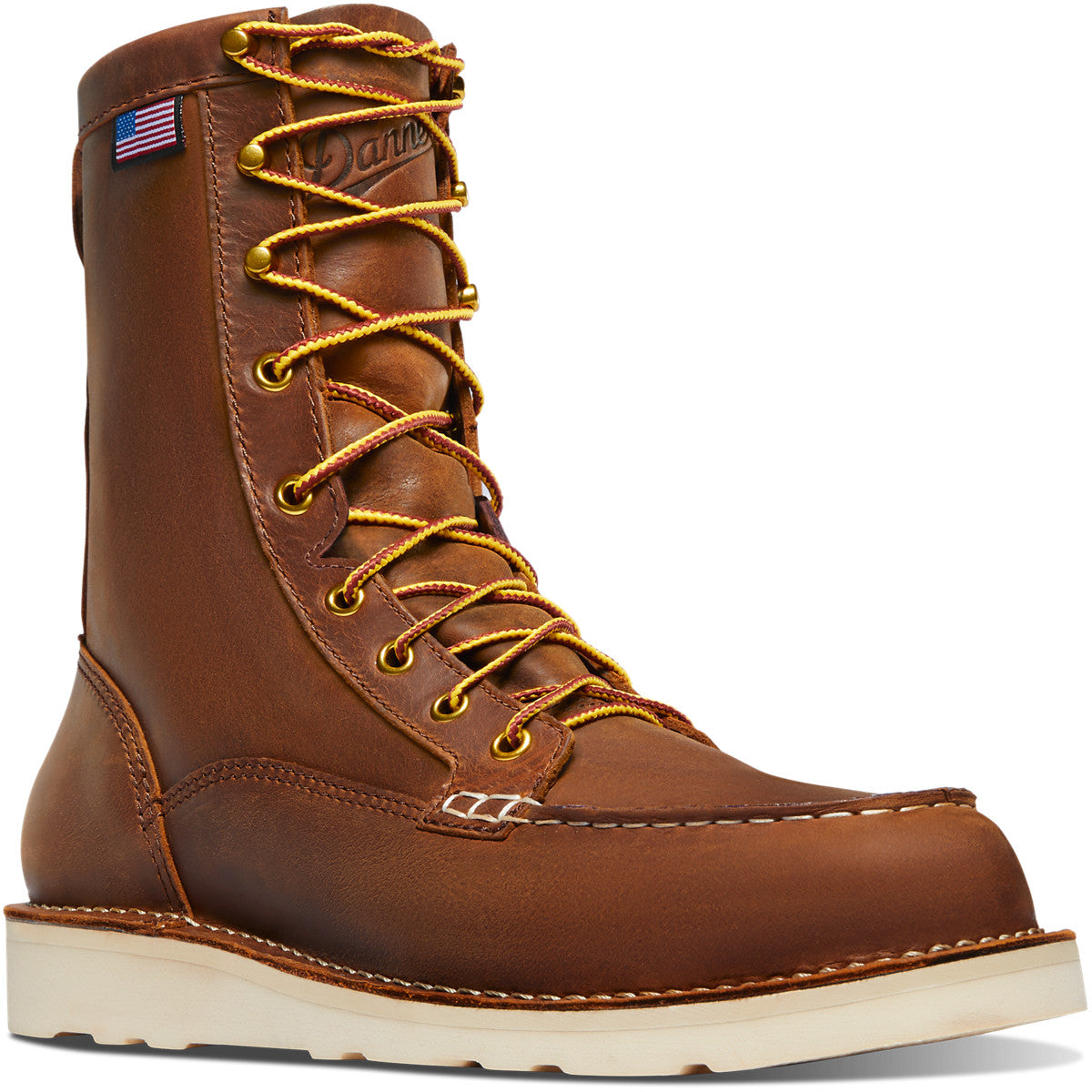 Bull Run Moc Toe - 8" Tobacco Steel Toe - Baker's Boots and Clothing