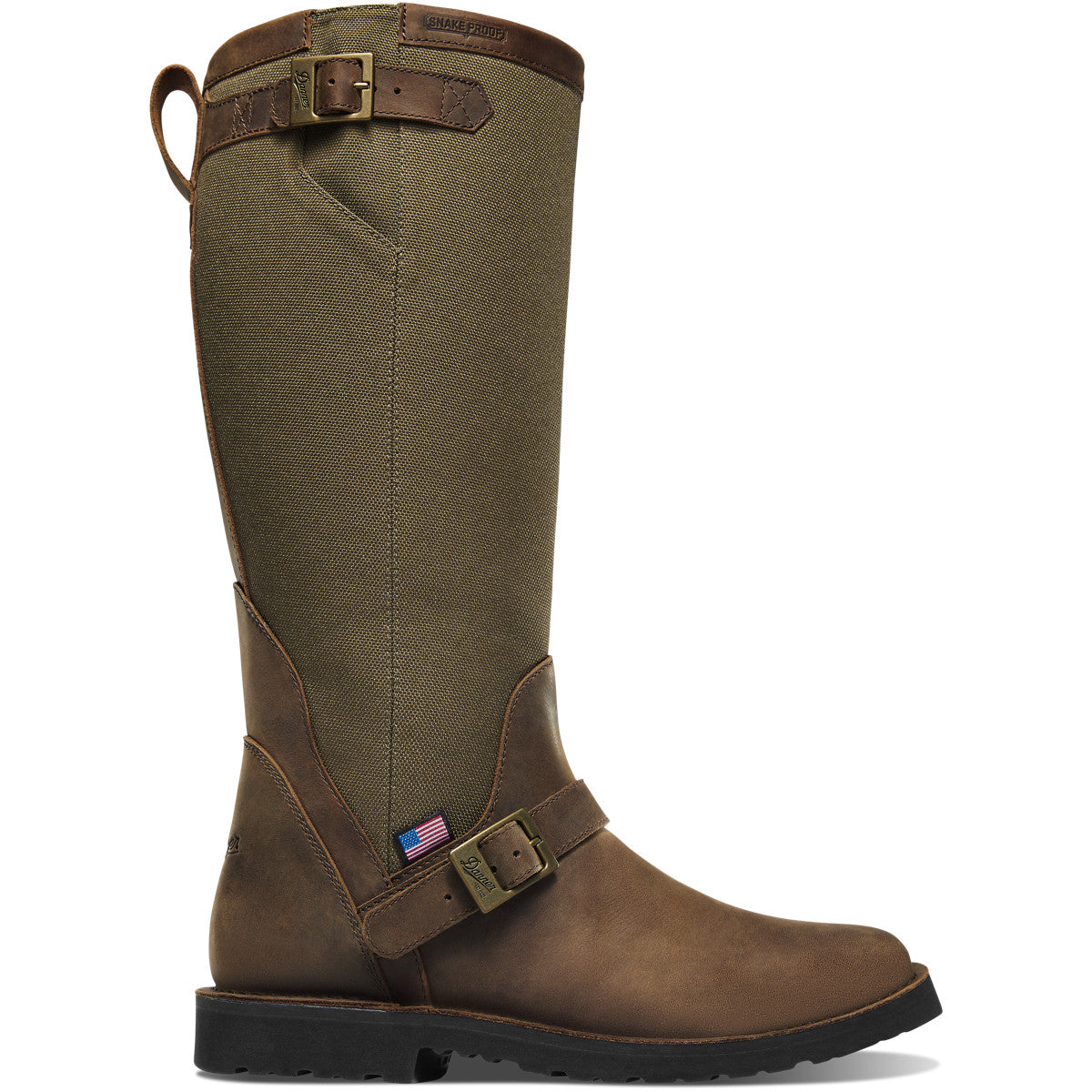 San Angelo Snake Boot 17" Brown Square Toe - Baker's Boots and Clothing