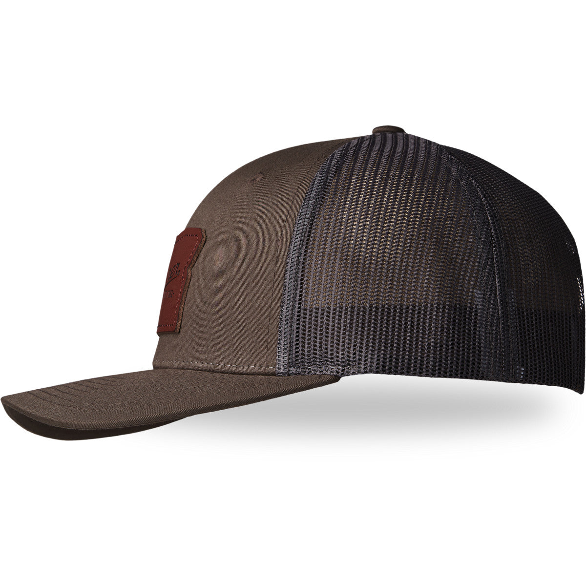 Trucker Cap Green/Brown - OR Patch - Baker's Boots and Clothing